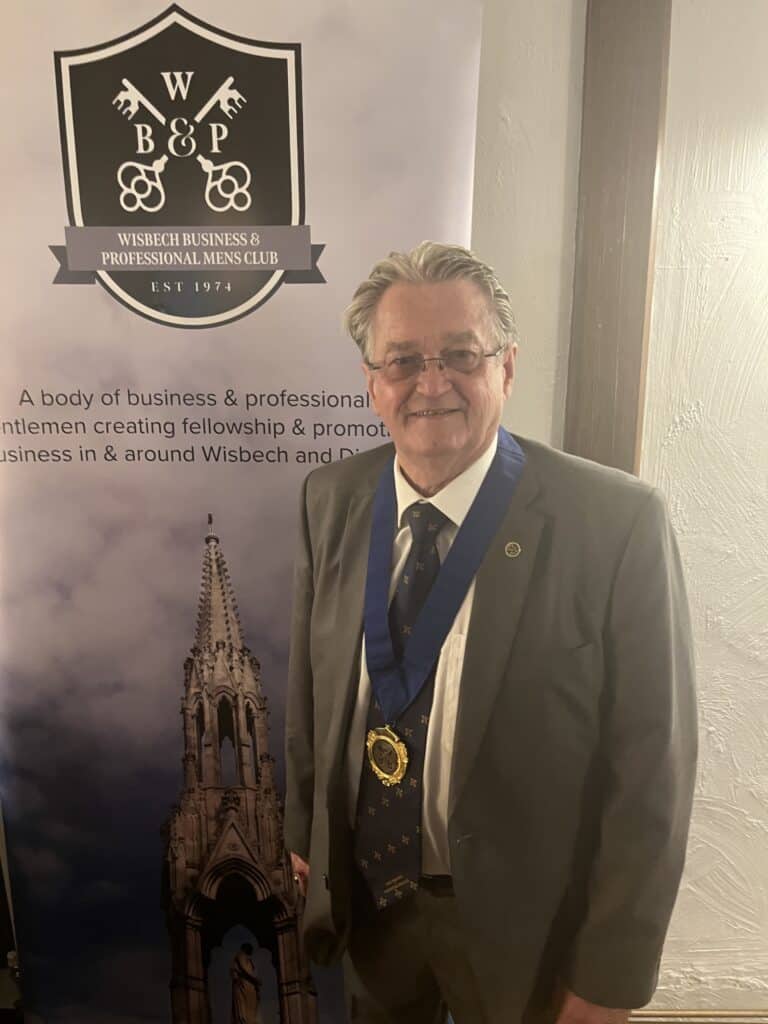 Man at Wisbech Business Club event