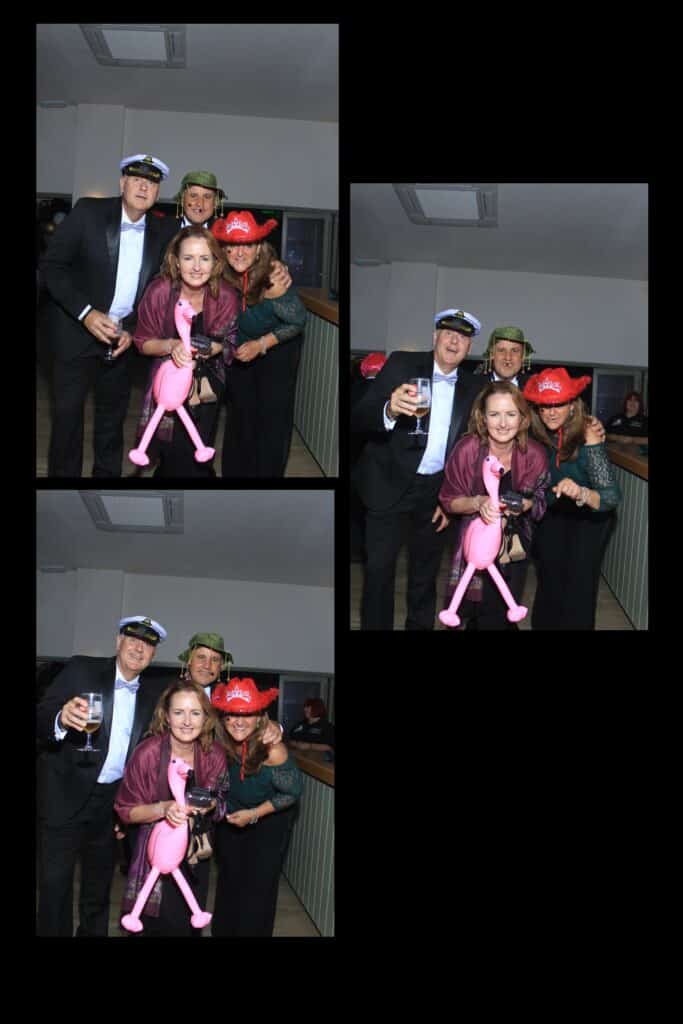 Group of friends in fancy dress party.